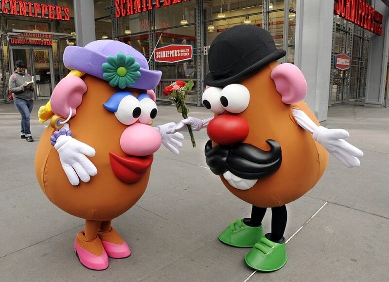 Mr. and Mrs. Potato Head characters