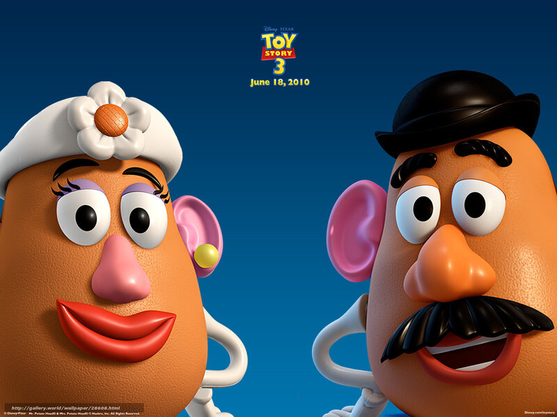 Mr. and Mrs. Potato Head from Toy Story 3