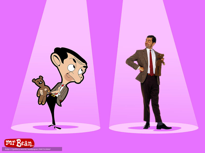 Mr. Bean cartoon and live-action