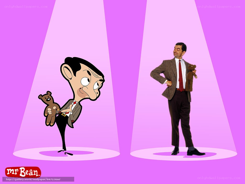 Mr. Bean cartoon and live-action
