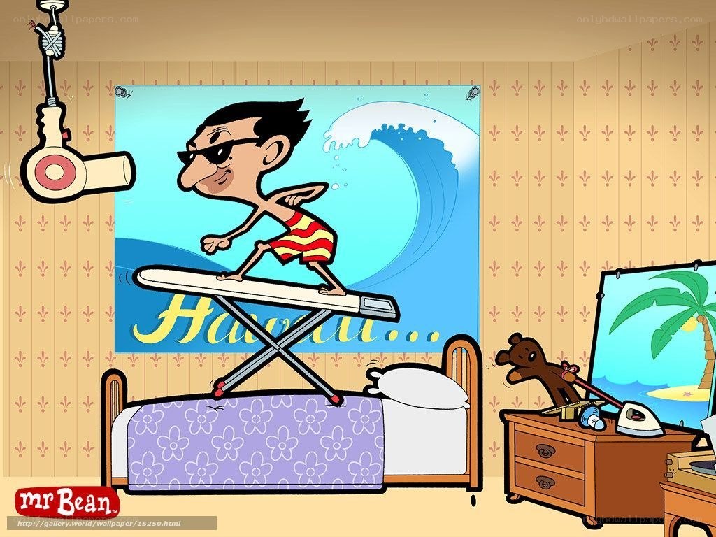 Mr. Bean's beach dream