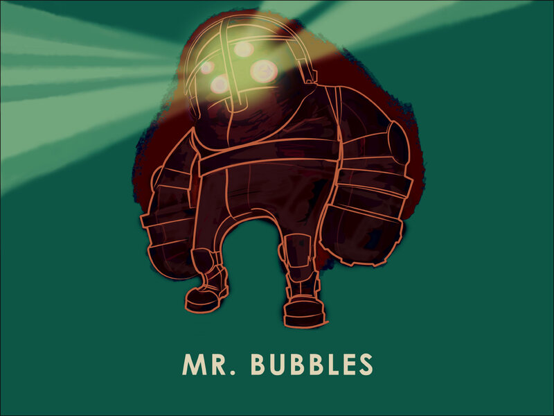 Mr. Bubbles character art