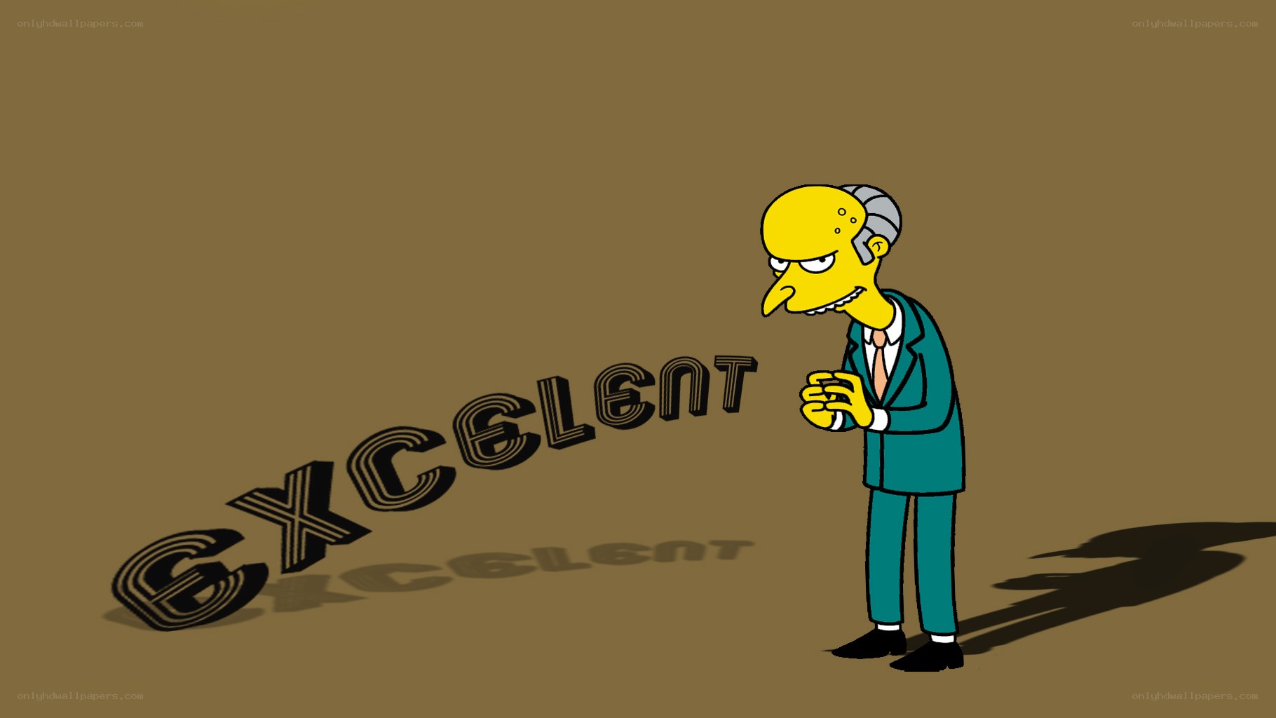 Mr. Burns with 'Excellent' text