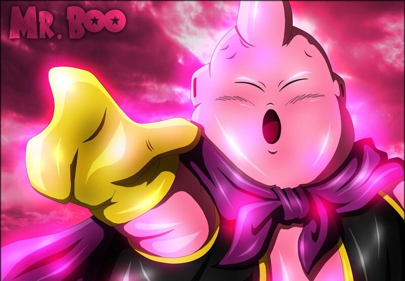 Mr. Buu points forward