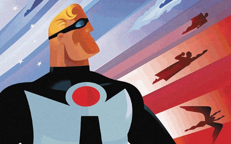 Mr. Incredible in flight