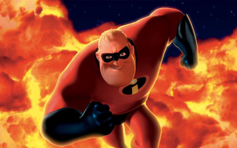 Mr. Incredible in Red Suit — Dramatic, Night