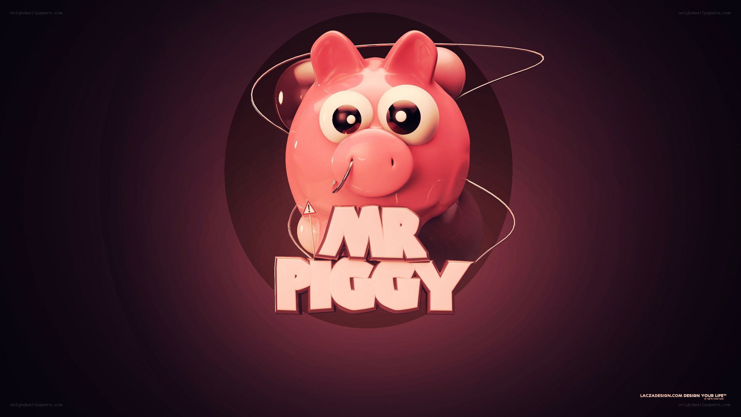 Mr Piggy character logo