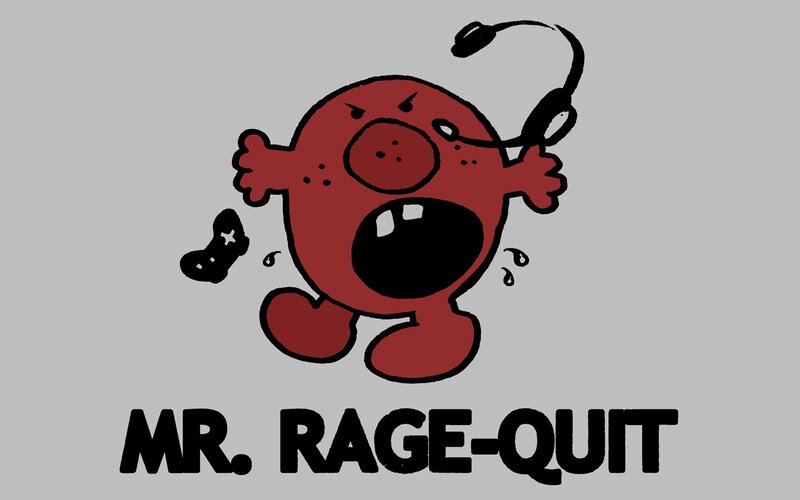 Mr. Rage-Quit character