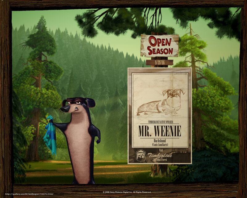 Mr. Weenie in the forest