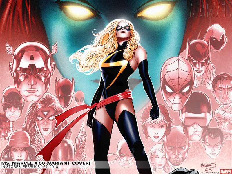 Ms. Marvel comic cover art