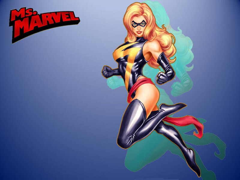 Ms. Marvel in Action — Blue