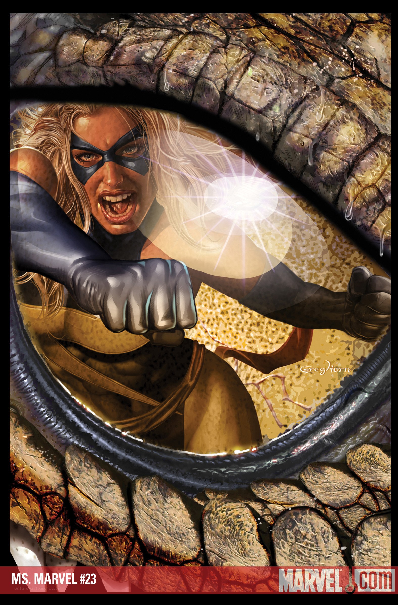 Ms. Marvel in action