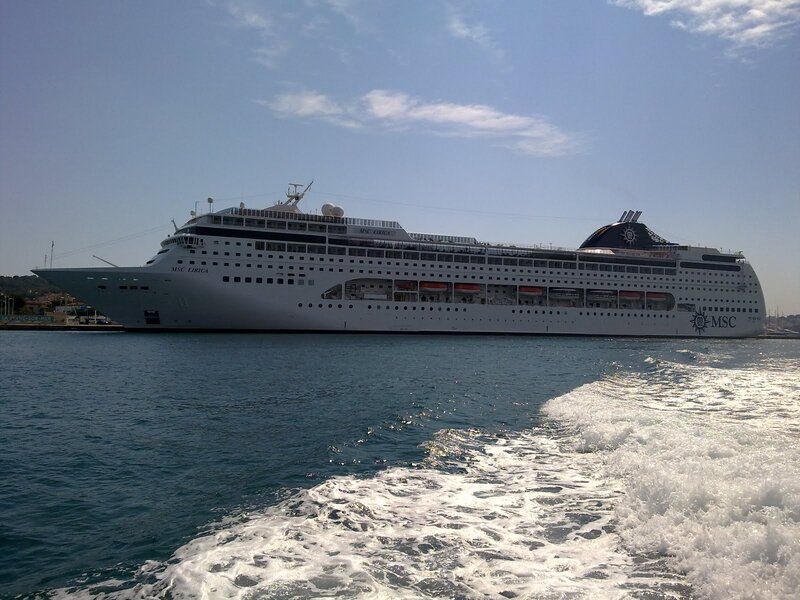 MSC Lirica cruise ship at port