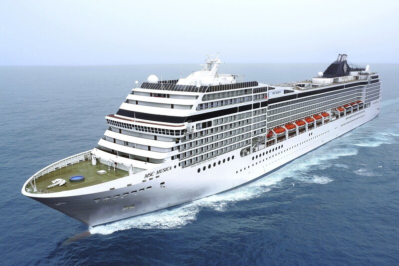 MSC Musica cruise ship at sea
