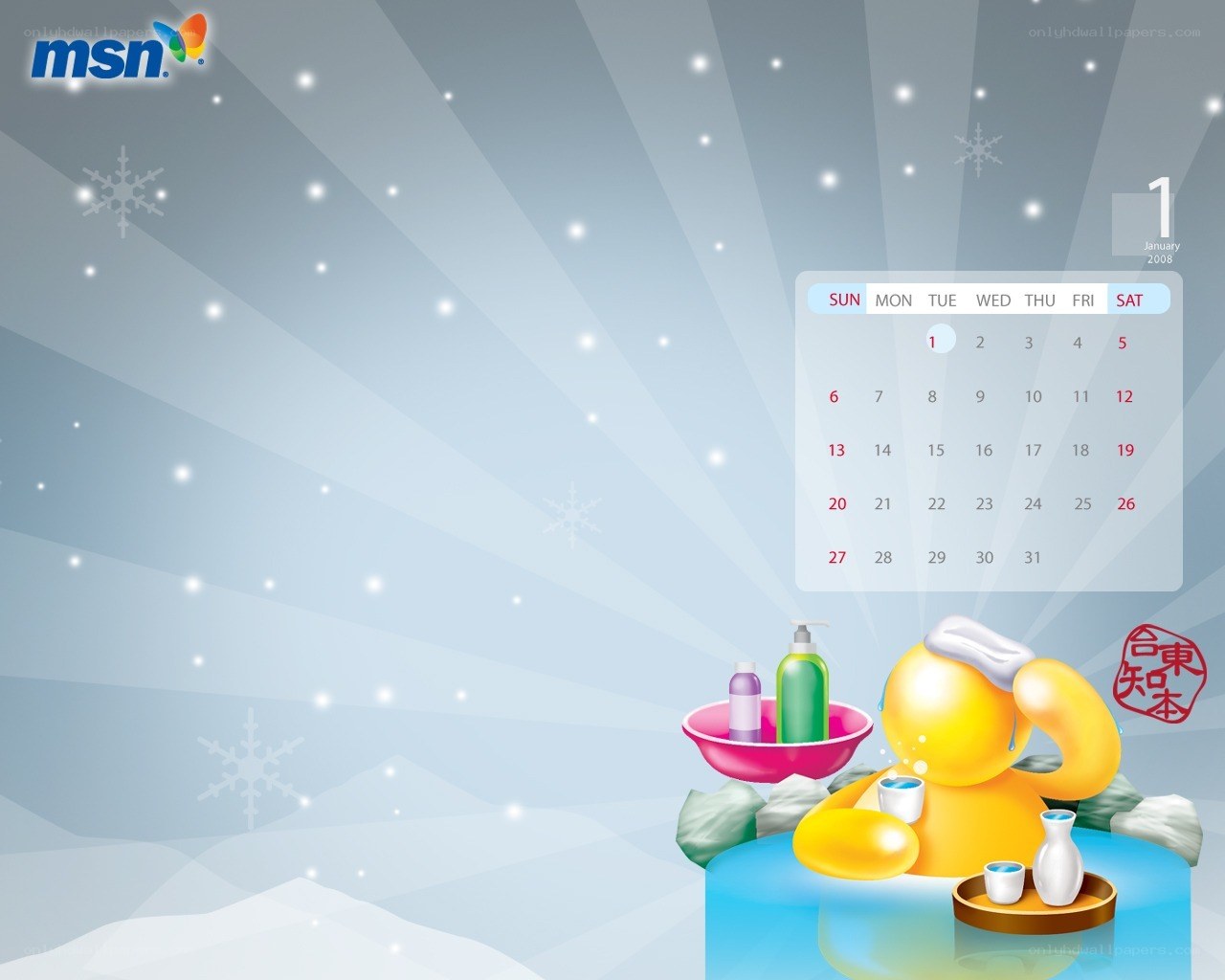 MSDN January 2008 Calendar