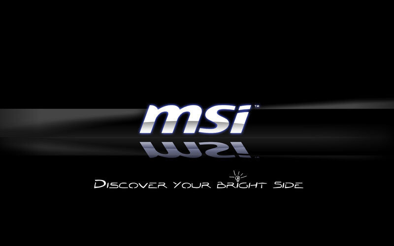 Msi Logo on Black Background