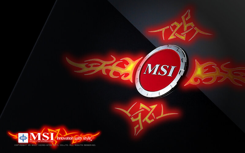 MSI Logo with Flames