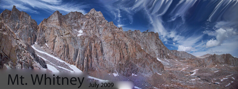 Mt. Whitney mountain range