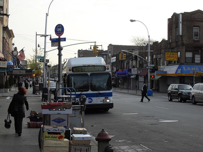 MTA Bus on City Street