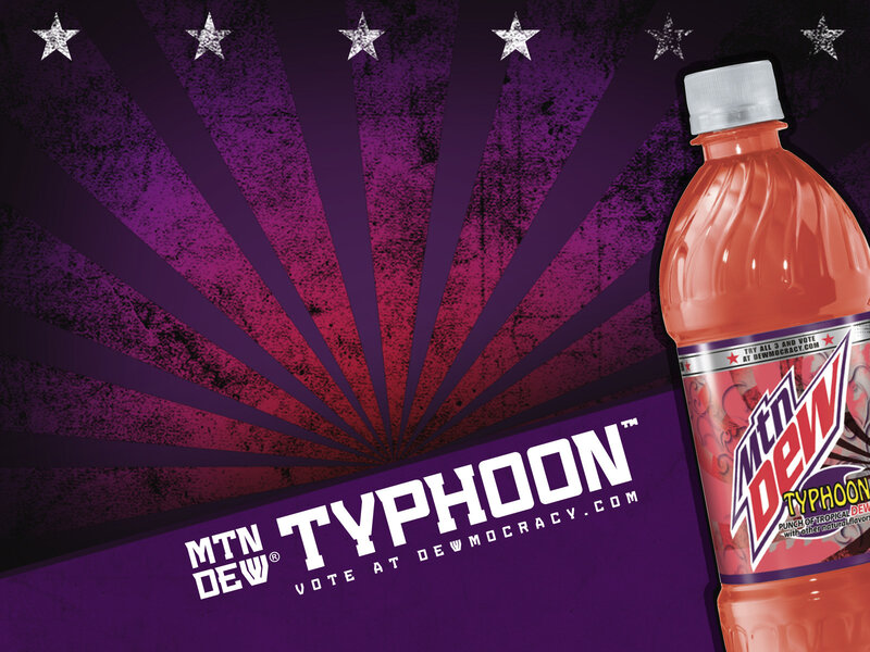 MTN DEW Typhoon bottle