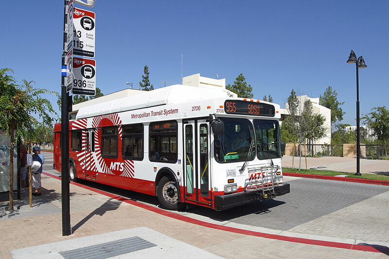 MTS Bus at Stop
