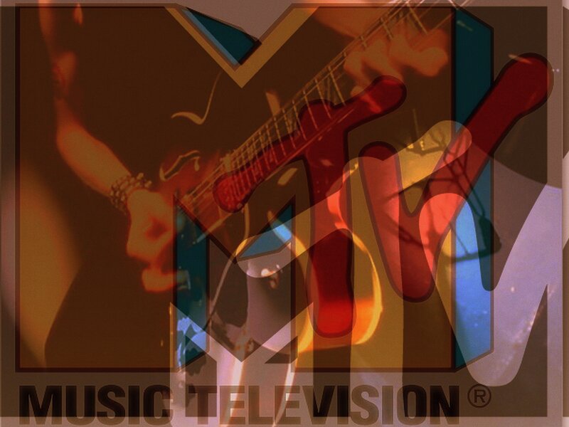 MTV logo with guitar player