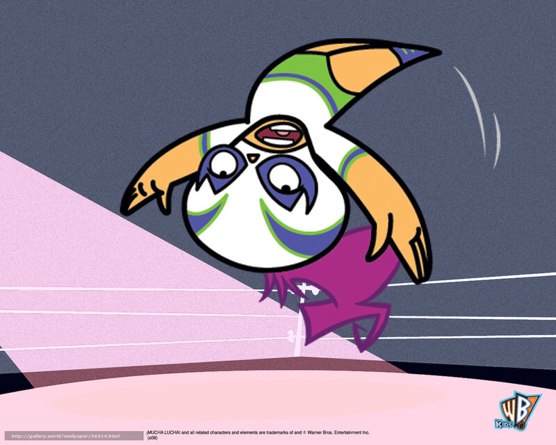 Mucha Lucha character in ring