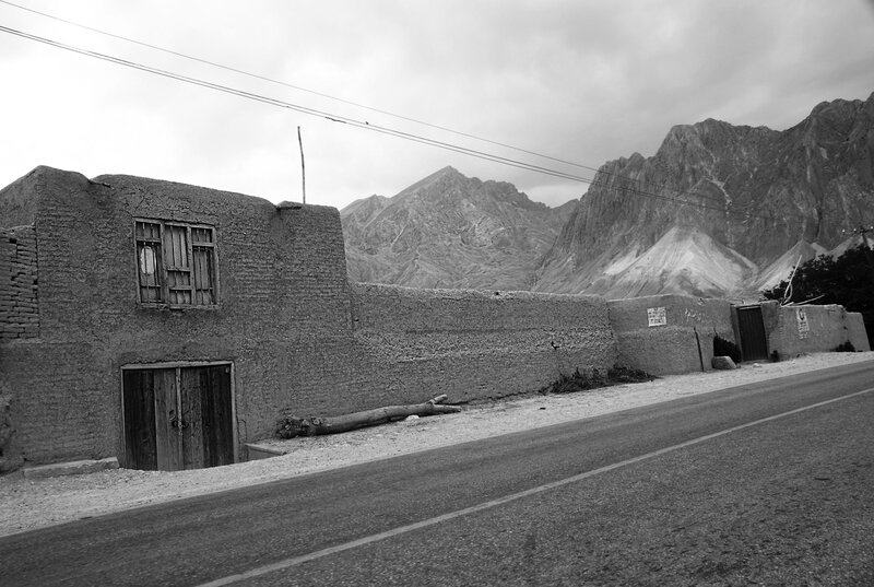 Mud-brick House and Mountains