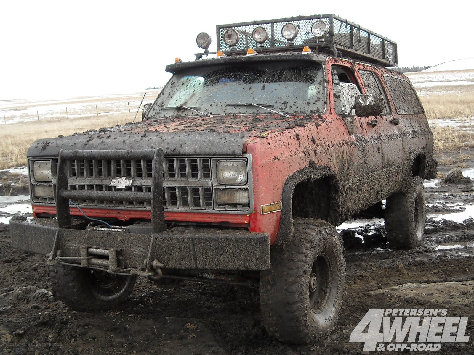 muddy off-road truck