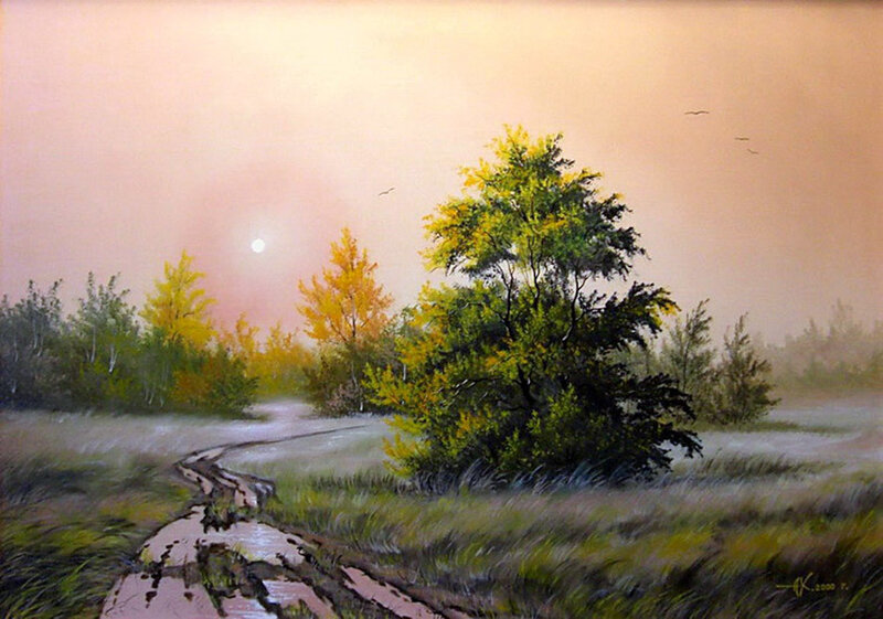 Muddy Path in Autumn