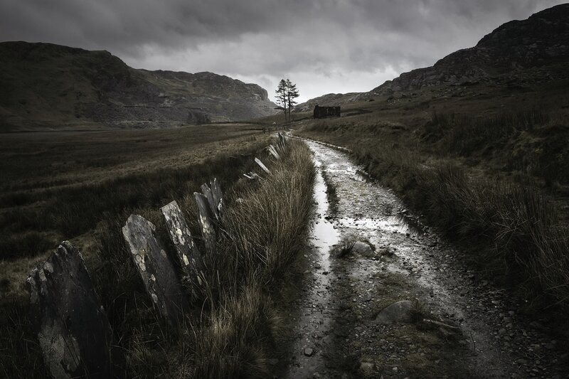 Muddy Path in Valley