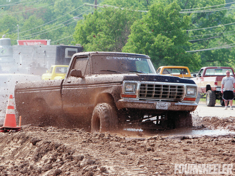 Muddy Pickup Truck — Brown