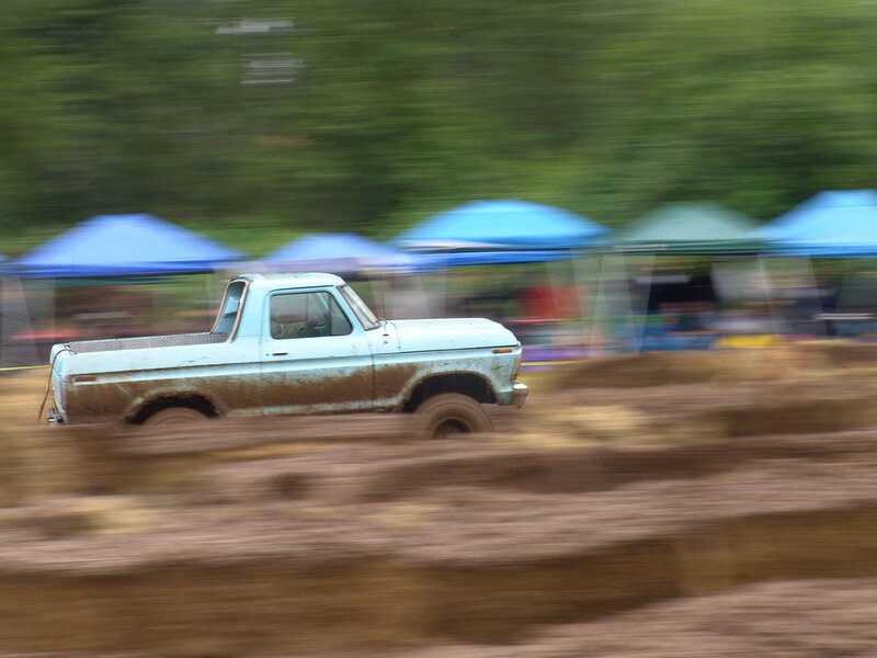 Muddy Pickup Truck