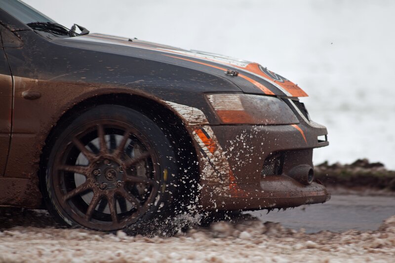 Muddy Rally Car