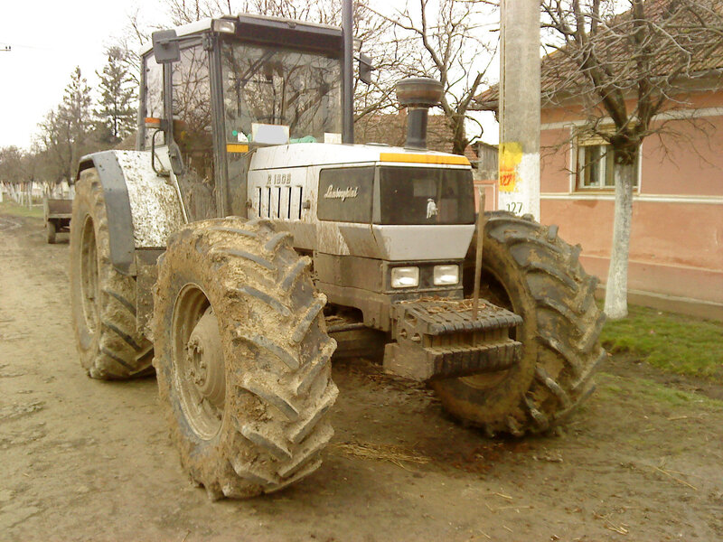 Muddy Tractor on Dirt