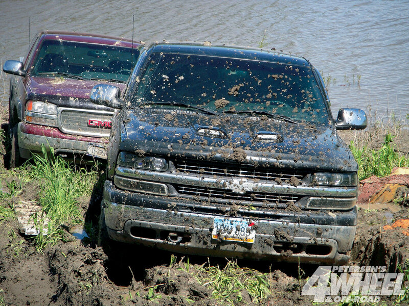 Muddy Trucks in Mud