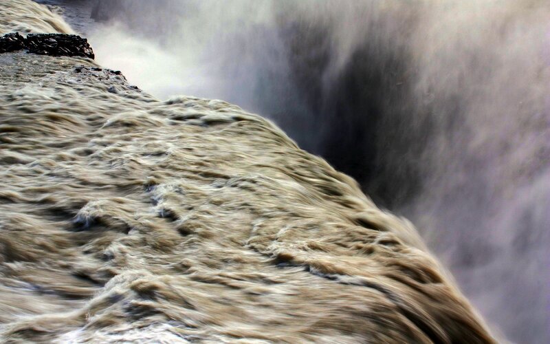 Muddy Waterfall Edge