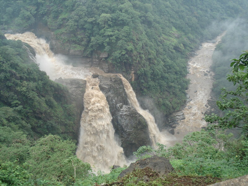 Muddy Waterfall — Green, Dramatic, Photograph