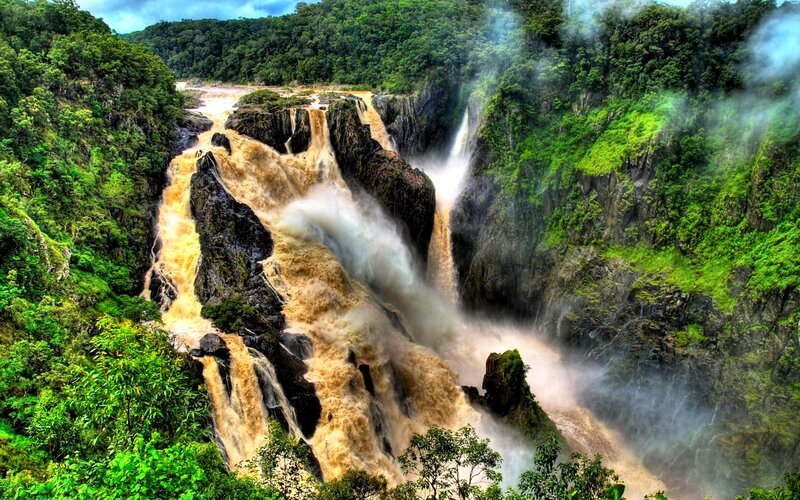 Muddy Waterfall in Jungle