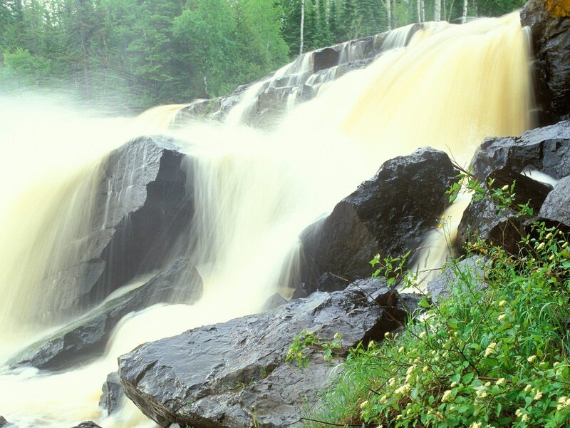 Muddy Waterfall — Yellow