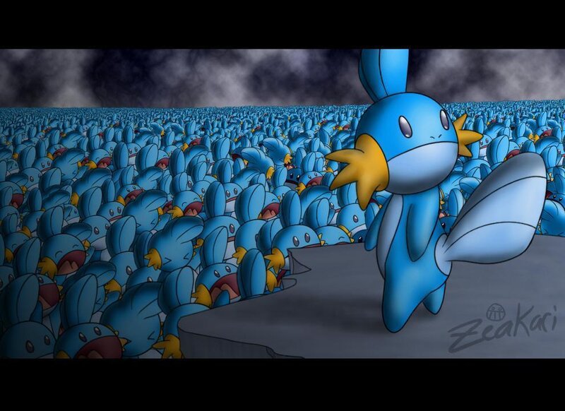 Mudkip army illustration