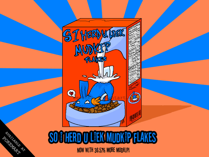 Mudkip Flakes Cereal