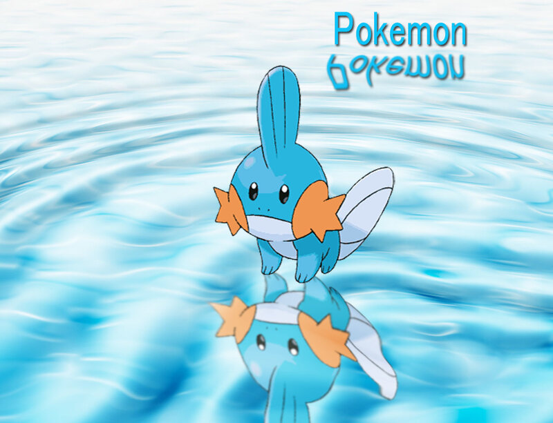 Mudkip in the water