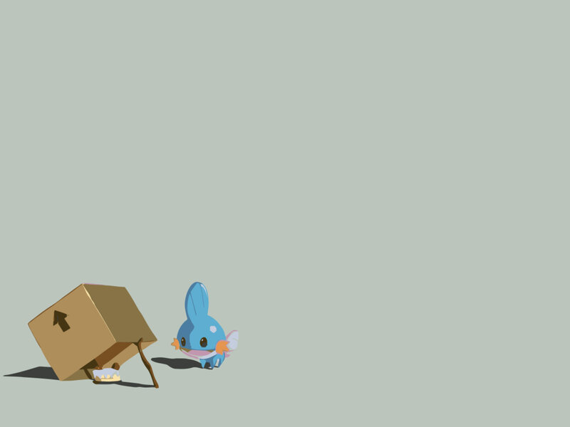Mudkip Near a Box