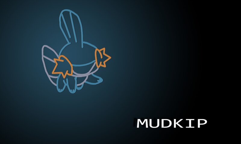 Mudkip Outline