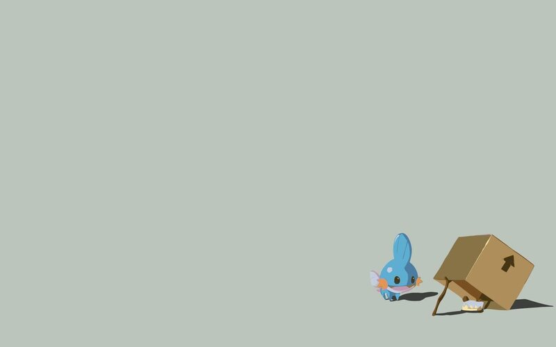 Mudkip with Cardboard Box