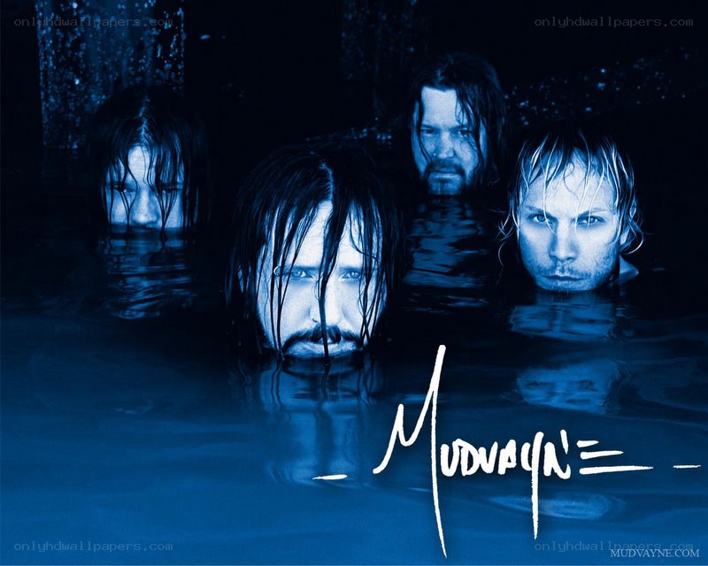 Mudvayne band in water