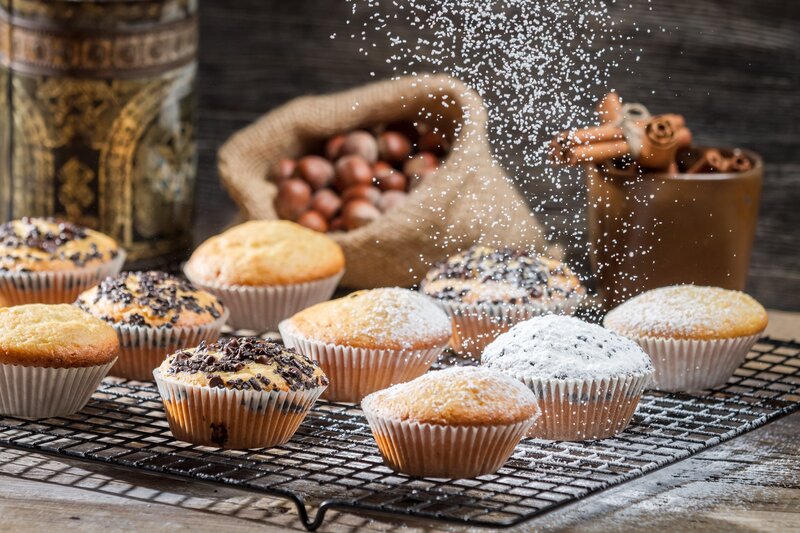 Muffins on Cooling Rack