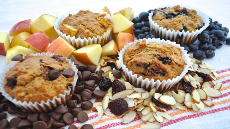 Muffins with Fruit and Nuts
