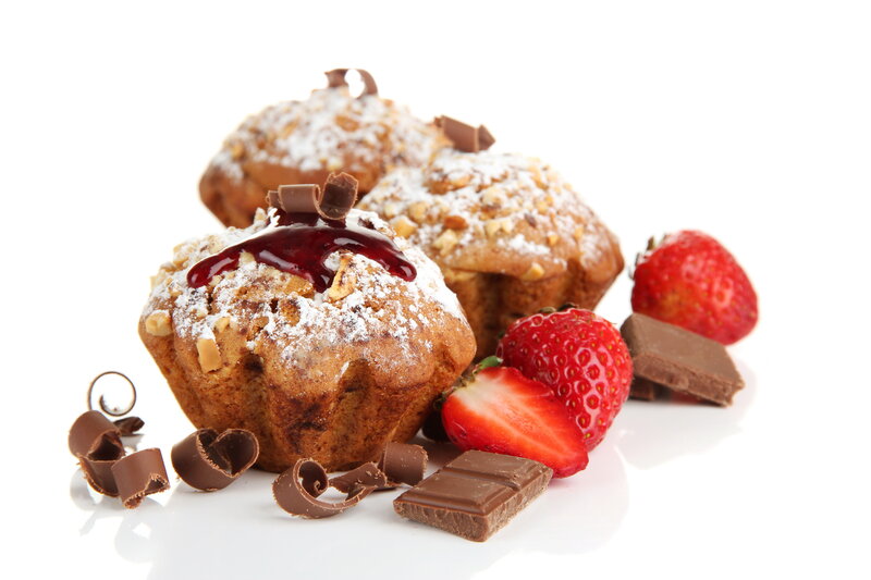 Muffins with Strawberries